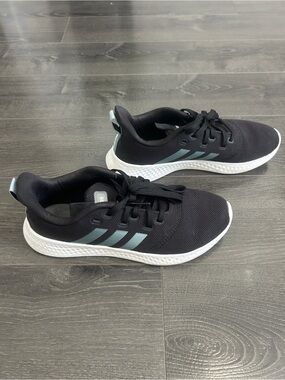 Adidas Puremotion Cloudfoam Black Gray Mint Running Shoes Sneakers Women / Sz 7